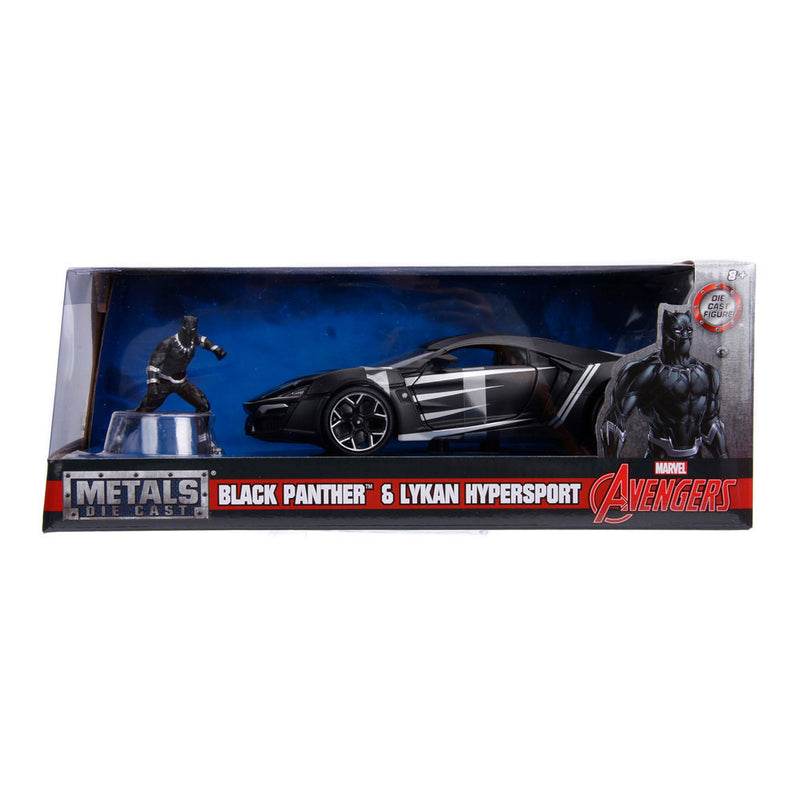 Load image into Gallery viewer, Jada toys jada die-cast avengers black panther met auto 1:24