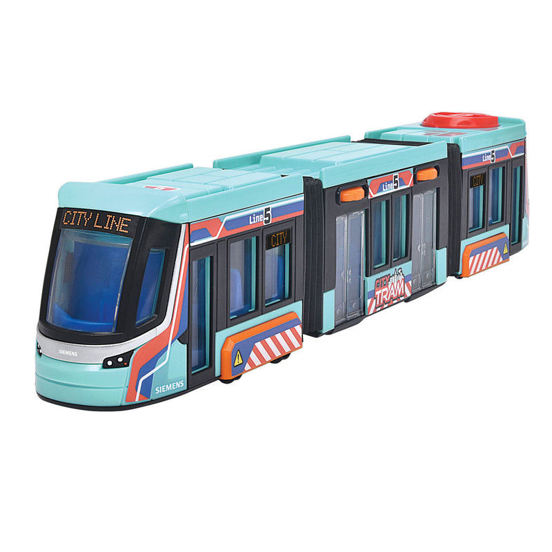 Load image into Gallery viewer, Dickie toys - siemens tram - 41,5 cm - stuurmechanisme op het dak - vanaf 3 jaar - speelgoedvoertuig