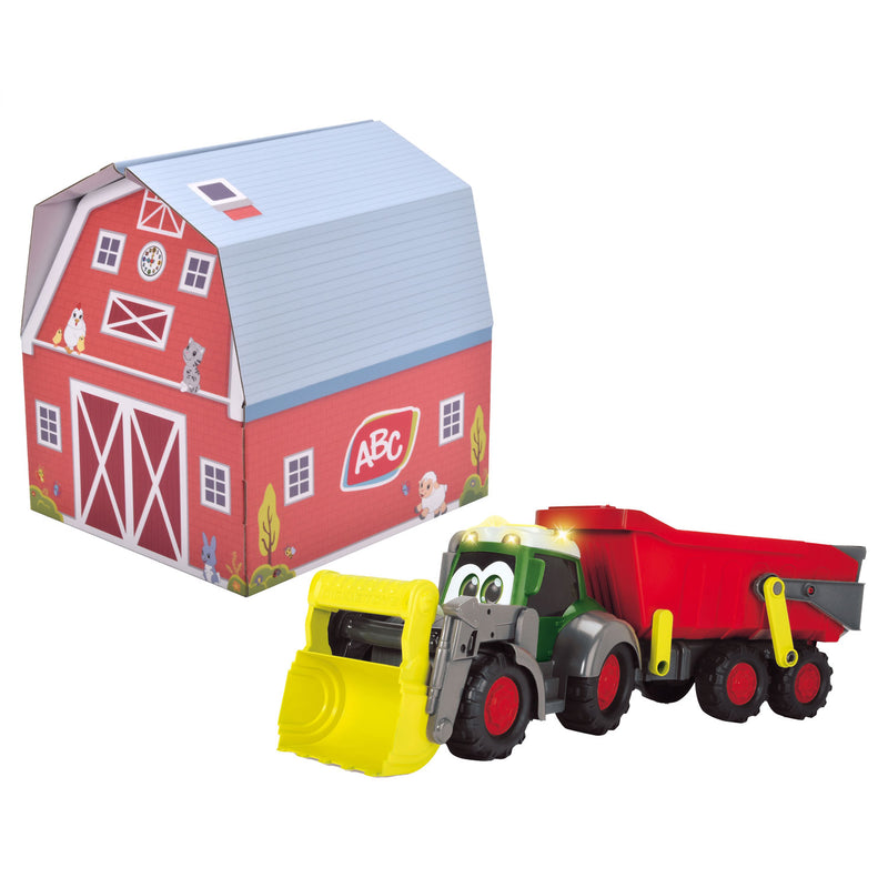 Load image into Gallery viewer, Dickie abc fendti tractor met aanhanger en boerderij