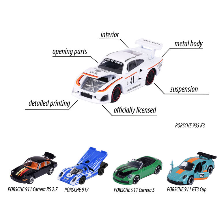 Load image into Gallery viewer, Majorette Porsche Motorsport Auto's Giftpack, 5st.