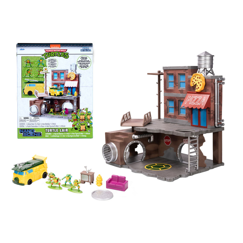 Load image into Gallery viewer, Jada Toys Jada Metalfigs Hoofdkwartier Teenage Mutant Ninja Turtles Speelset