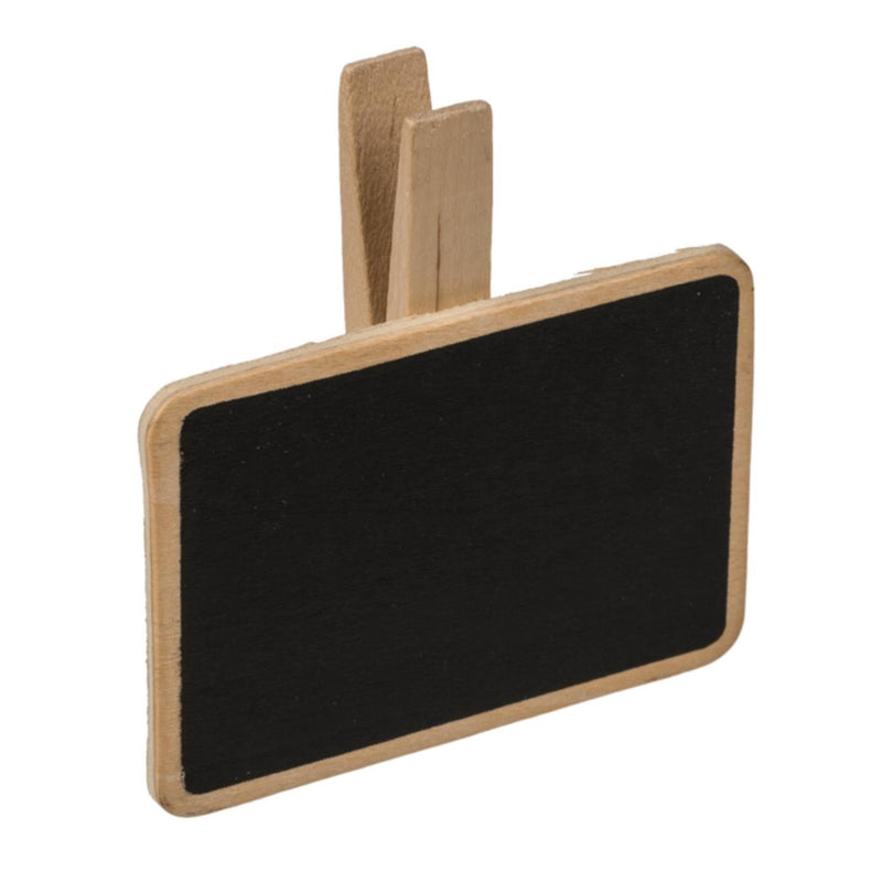 Load image into Gallery viewer, Ootb houten schrijfbordje met knijper 7x7cm