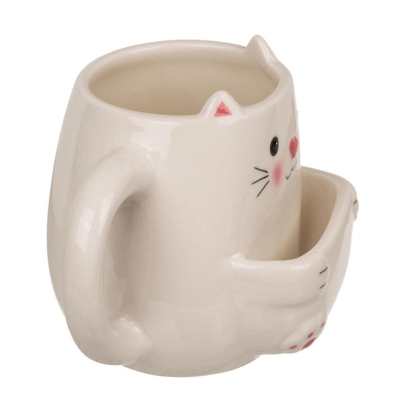Load image into Gallery viewer, Ootb mok kat met koekvakje 15x9x12cm 450ml