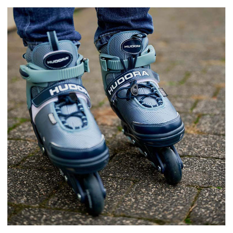 Load image into Gallery viewer, Hudora skeelers leon 2.0 ocean blauw, maat 33-36