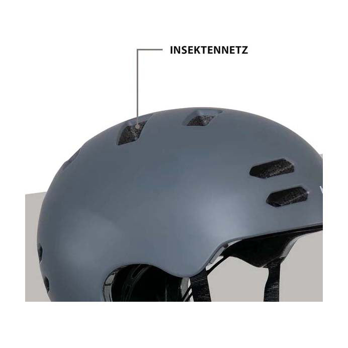 Load image into Gallery viewer, Hudora skaterhelm allround grafiet, maat m (55-58cm)
