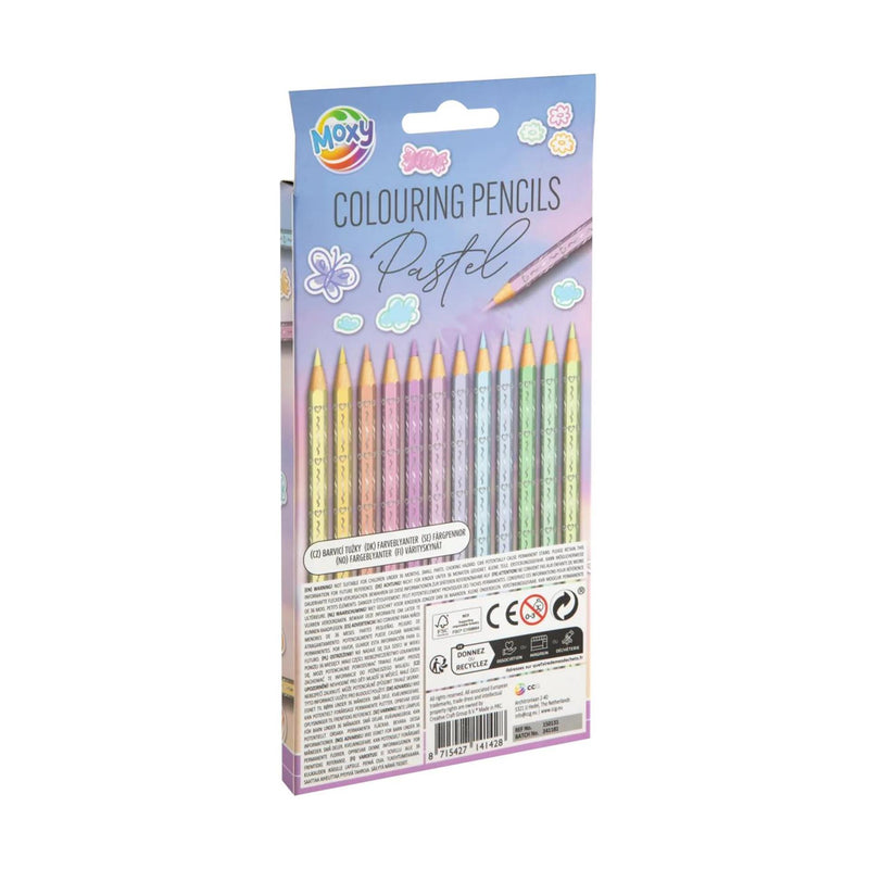 Load image into Gallery viewer, Moxy pastel kleurpotlodenset 12-delig