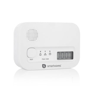 Load image into Gallery viewer, Smartwares fga-13041 - koolmonoxidemelder co melder - 85 db - levensduur 10 jaar - bsi gecertificeerd