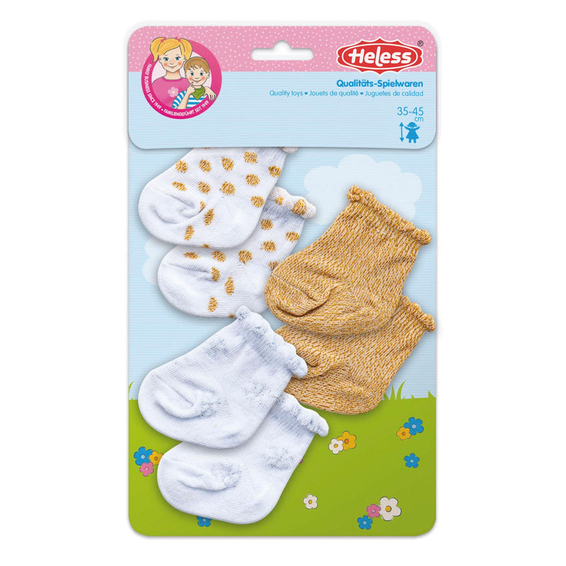 Load image into Gallery viewer, Heless poppensokken glitter - 3 paar, 28-35 cm