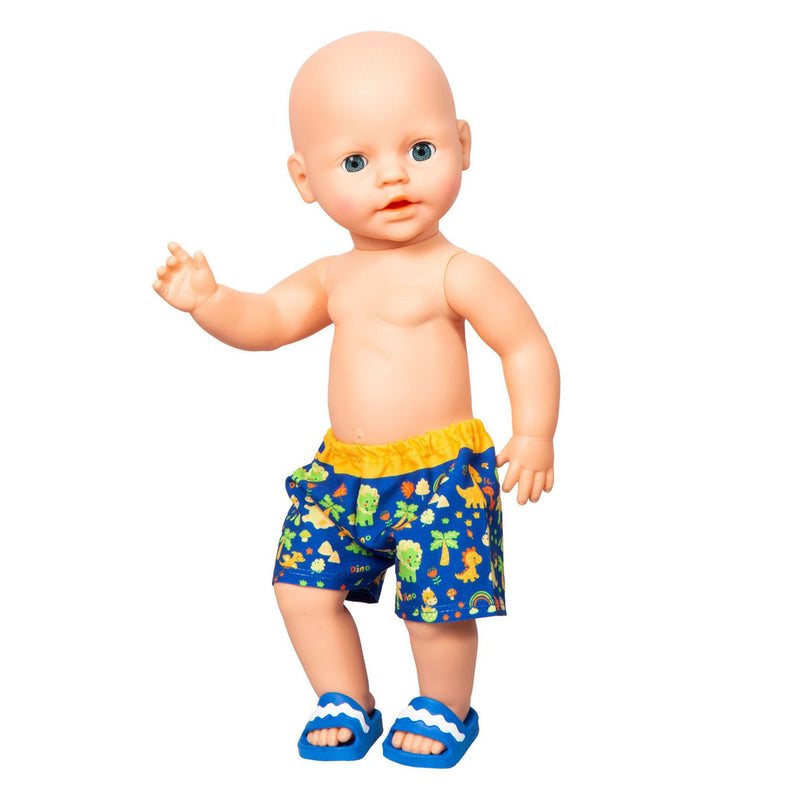 Load image into Gallery viewer, Heless poppen zwembroek dino, 28-35 cm