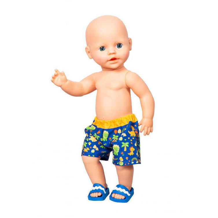 Load image into Gallery viewer, Heless poppen zwembroek dino, 35-45 cm