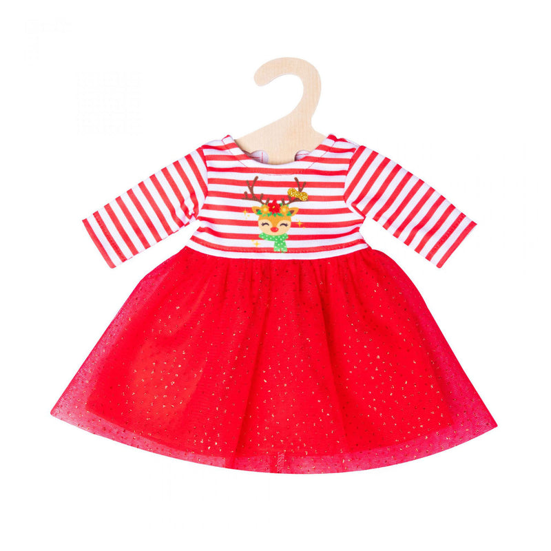 Load image into Gallery viewer, Heless kerstjurk met haarband rendier, maat 35-45 cm