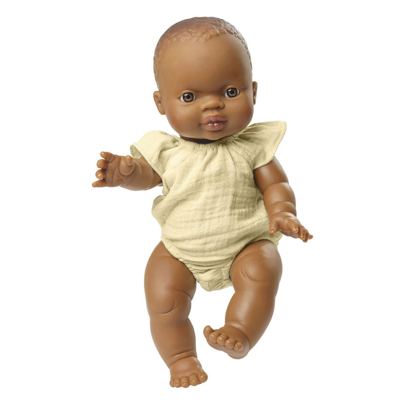 Load image into Gallery viewer, Heless poppenbody geel met ruches, 35-45 cm