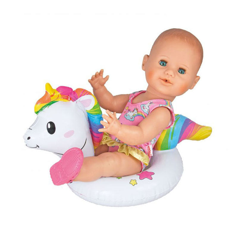 Load image into Gallery viewer, Heless poppen zwemring eenhoorn henri, 28-35 cm