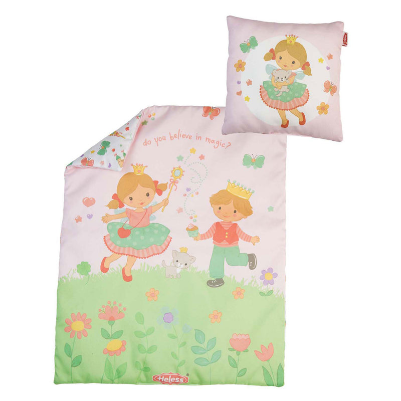 Load image into Gallery viewer, Heless poppendekentje met kussentje prinses emily