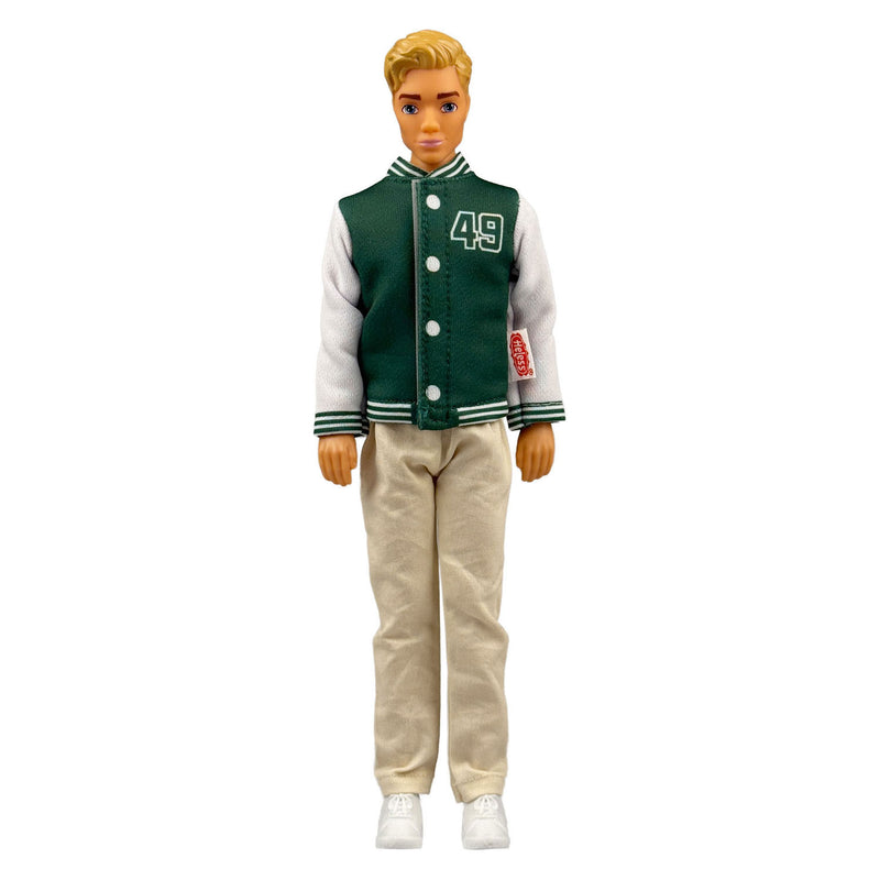Load image into Gallery viewer, Heless varsity jack met broek voor modepoppen - 29cm