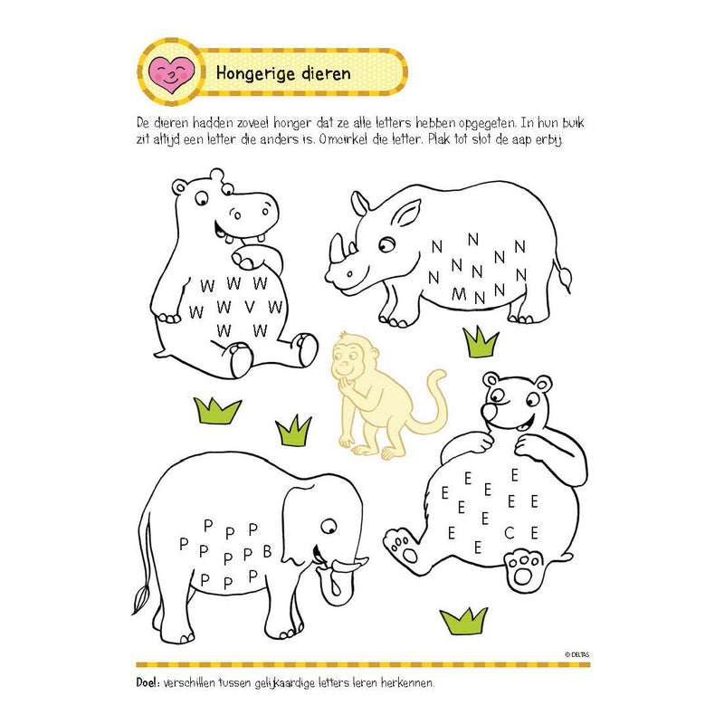 Load image into Gallery viewer, Deltas oefenboek met stickers - eerste leesspelletjes (5-6 jaar)