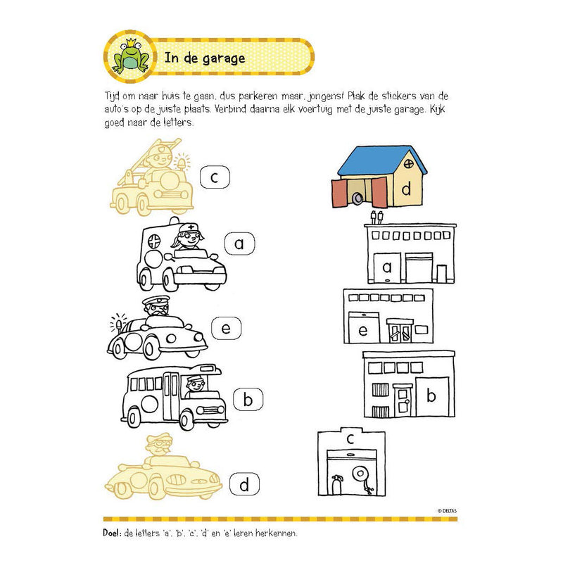 Load image into Gallery viewer, Deltas oefenboek met stickers - eerste leesspelletjes (5-6 jaar)
