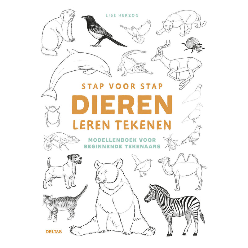 Load image into Gallery viewer, Deltas stap voor stap dieren leren tekenen