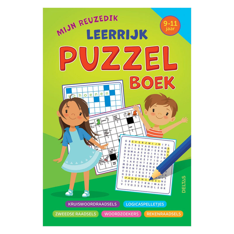 Load image into Gallery viewer, Deltas mijn reuzedik leerrijk puzzelboek (9-11 jaar)