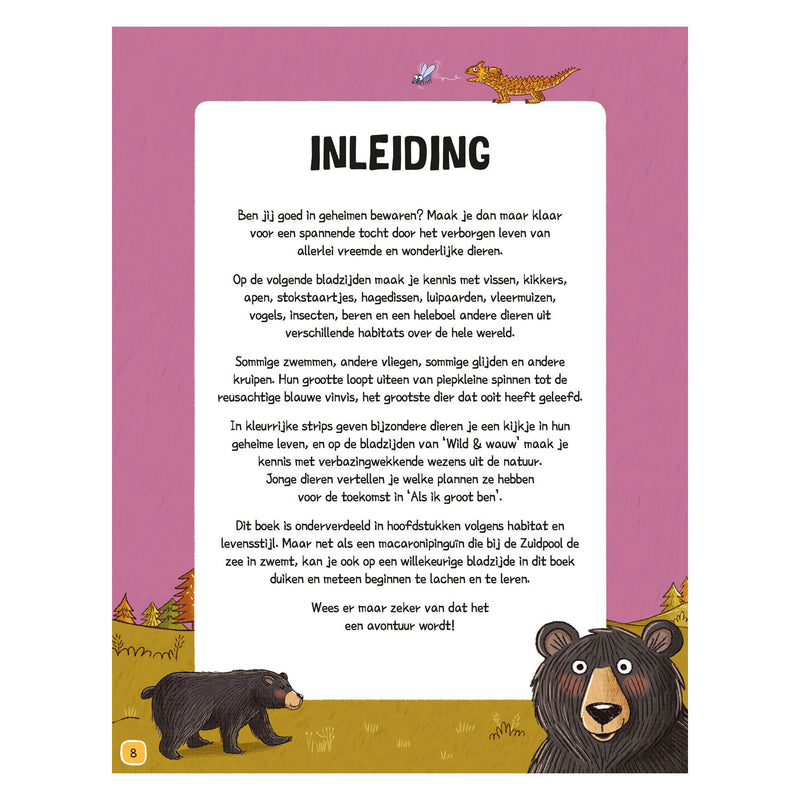 Load image into Gallery viewer, Deltas de waanzinnige wereld van de dieren kinderboek