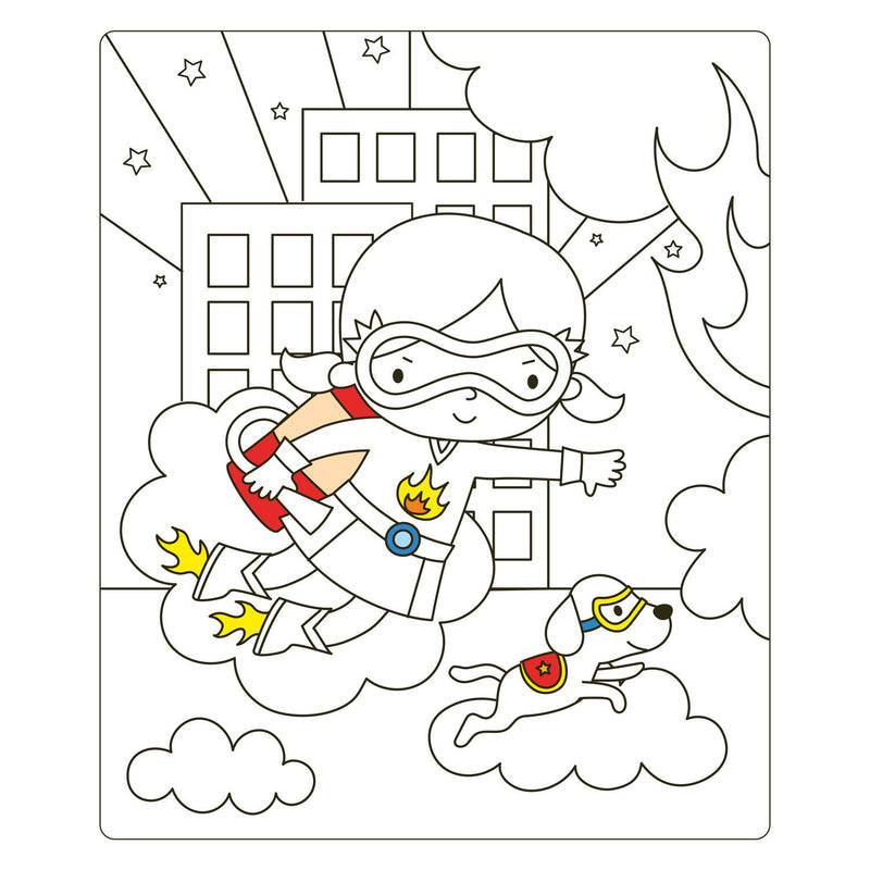 Load image into Gallery viewer, Deltas super girls sticker fun - aankleedpoppen super girls sticker fun - poupées à habiller