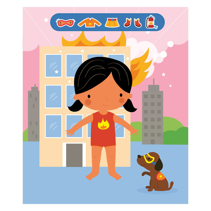 Load image into Gallery viewer, Deltas super girls sticker fun - aankleedpoppen super girls sticker fun - poupées à habiller