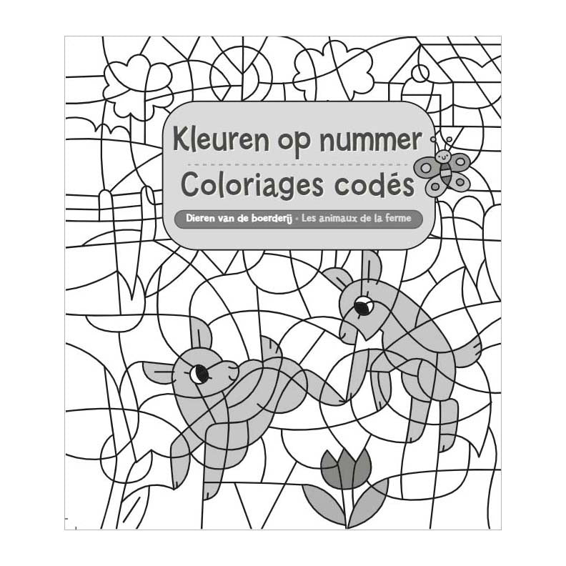 Load image into Gallery viewer, Deltas dieren van de boerderij - kleuren op nummer