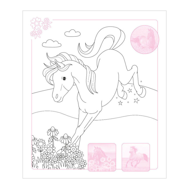 Load image into Gallery viewer, Deltas dream horses sticker parade - kleurboek