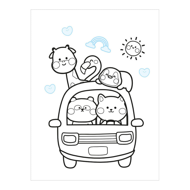 Load image into Gallery viewer, Deltas kawaii color and sticker fun kleurboek