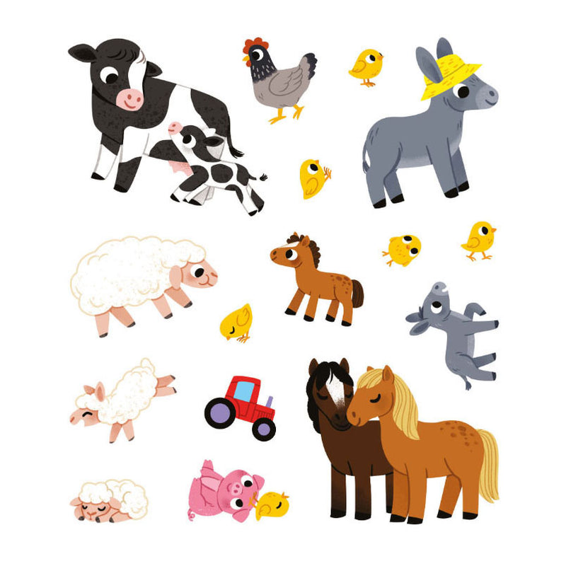 Load image into Gallery viewer, Deltas mijn eerste stickerboek kleine handjes - babydieren