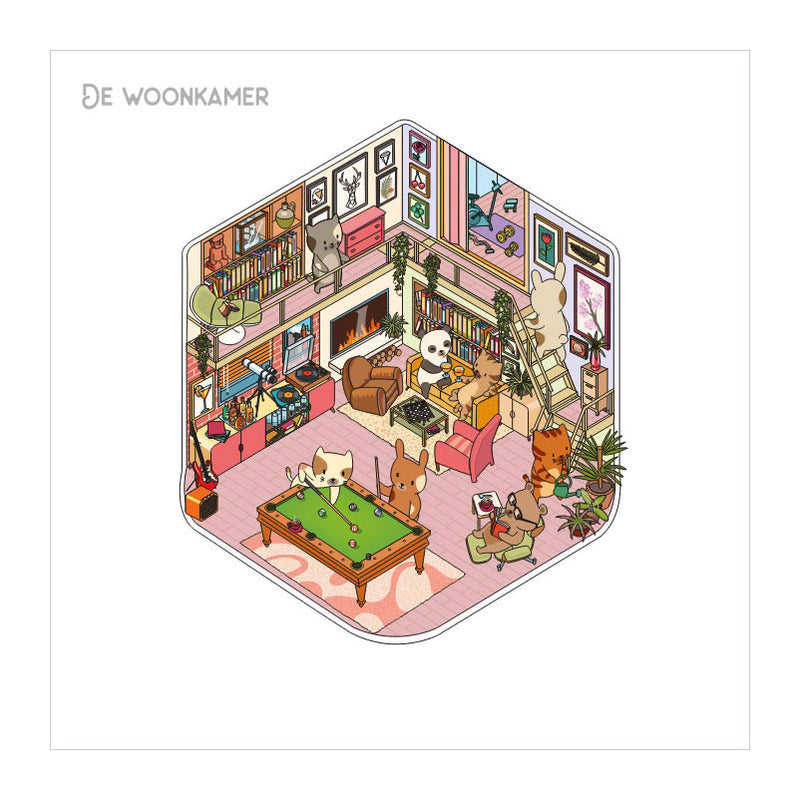 Load image into Gallery viewer, Deltas cozy stickers - mijn comfy huisje