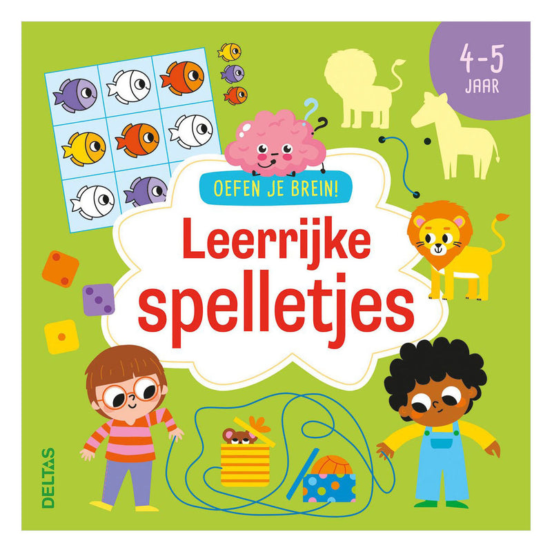 Load image into Gallery viewer, Deltas oefen je brein! leerrijke spelletjes - 4-5 jaar