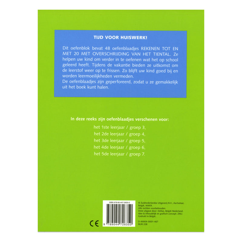 Load image into Gallery viewer, Deltas oefenblaadjes rekenen (6-7 j.) derde trimester