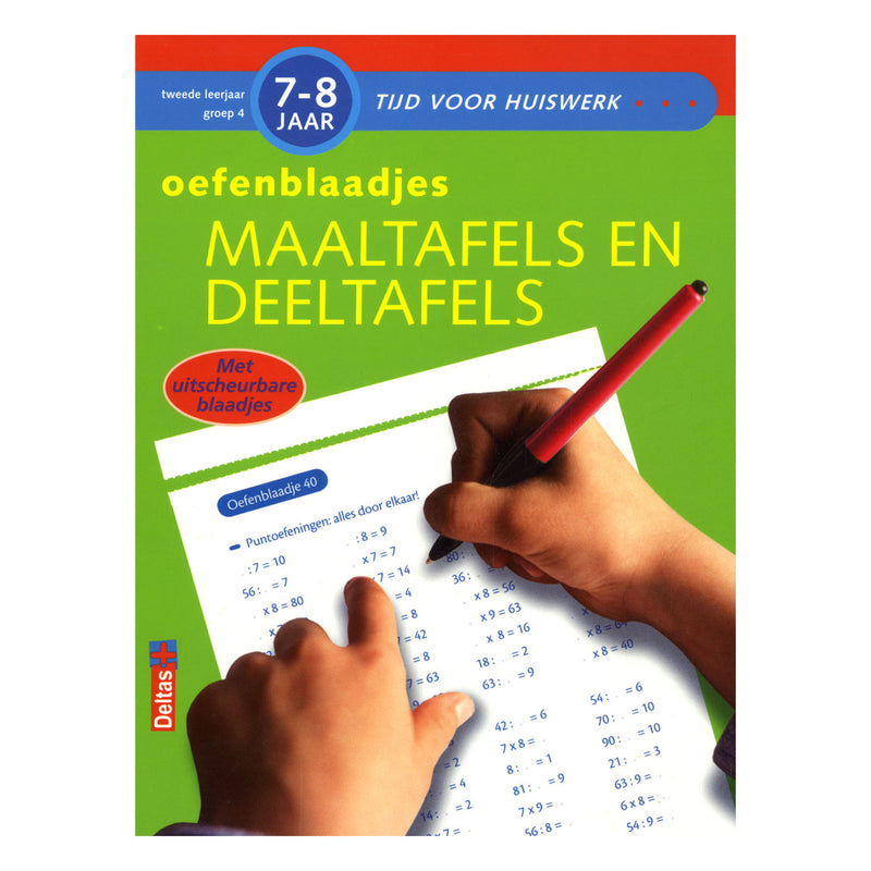 Load image into Gallery viewer, Deltas oefenblaadjes maaltafels en deeltafels (7-8
