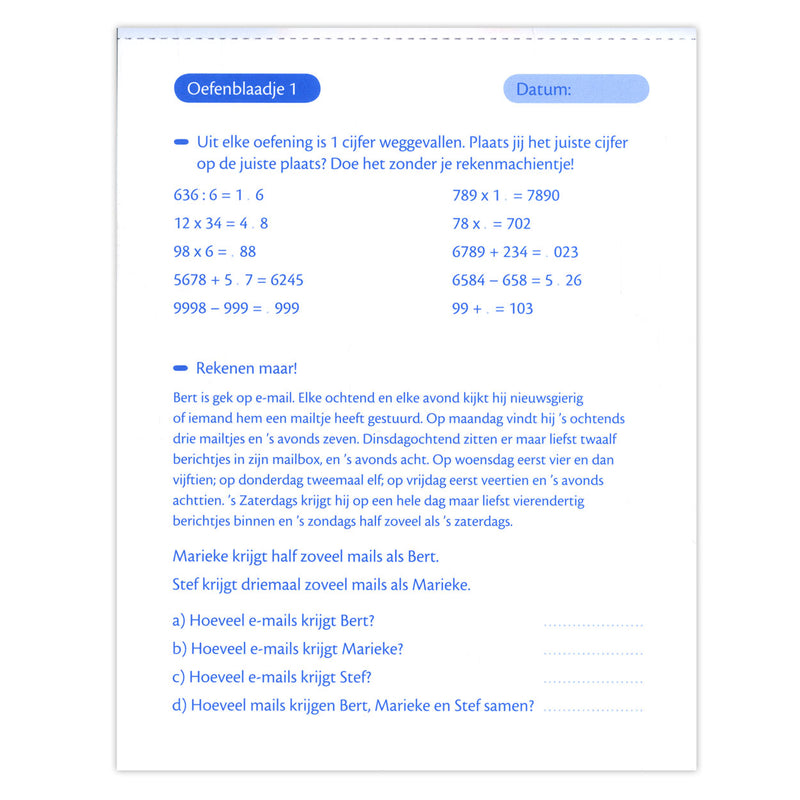 Load image into Gallery viewer, Deltas oefenblaadjes rekenen (9-10 j)