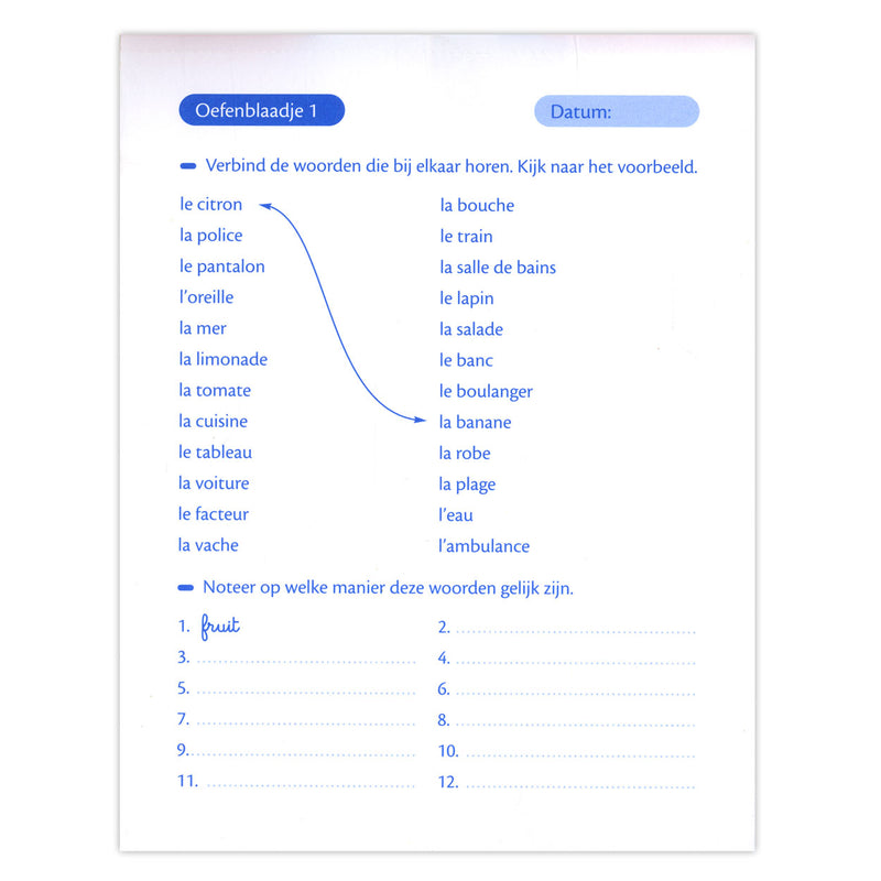 Load image into Gallery viewer, Deltas oefenblaadjes frans (10-11j)