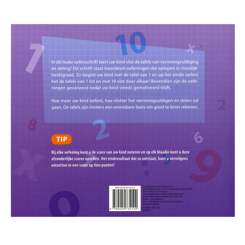 Load image into Gallery viewer, Mijn oefenschrift de Tafels 7-8 jaar