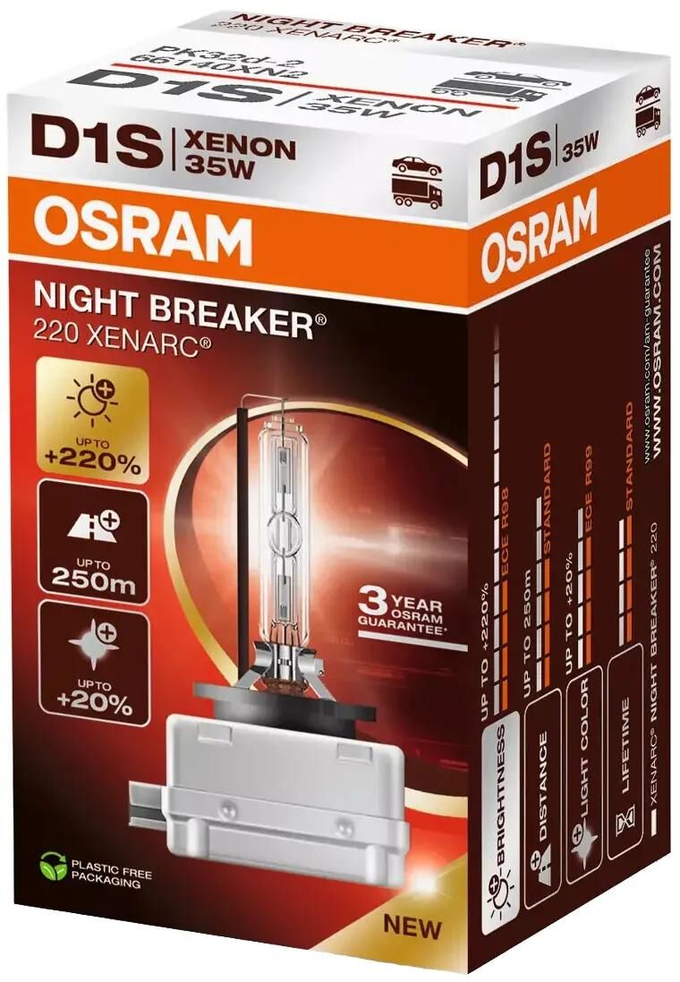 Load image into Gallery viewer, Osram hauptlampe xenarc night breaker 220 xenon 85v 35w d1s lamp night breaker laser