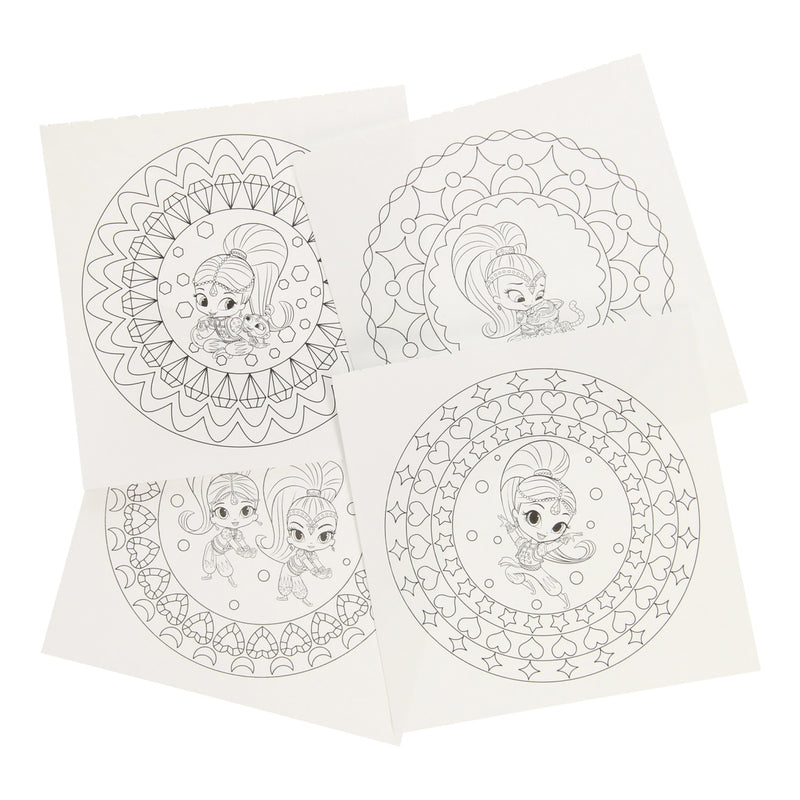 Afbeelding laden in galerijviewer, Shimmer shine mini mandala kleurboek