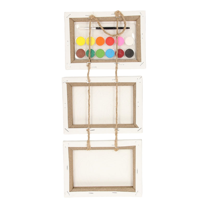 Afbeelding laden in galerijviewer, Wins holland canvas schilderset eenhoorn, set van 3 stuks.