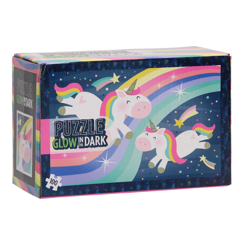 Load image into Gallery viewer, Legpuzzel Glow in the Dark Eenhoorn, 100st.
