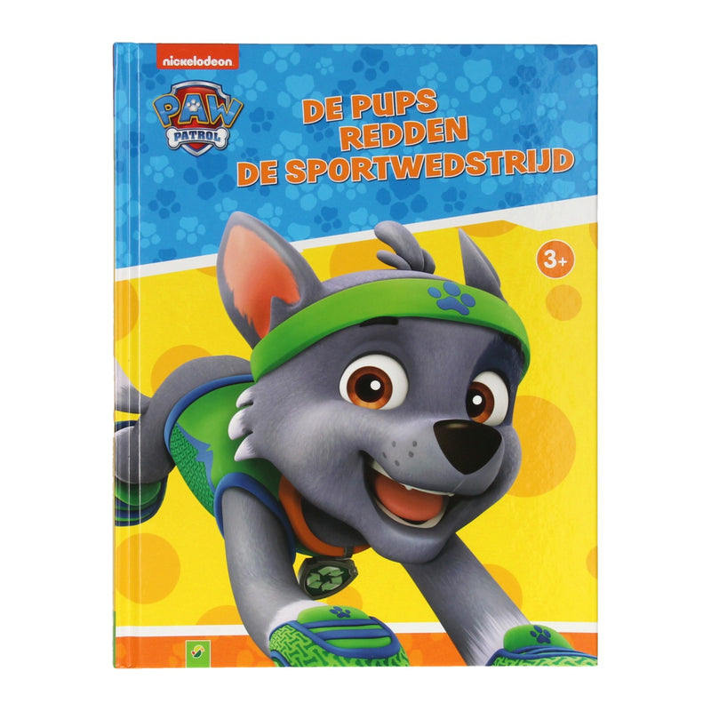 Load image into Gallery viewer, Wins holland voorleesboek de puppsen redden een sportwedstrijd paw patrol