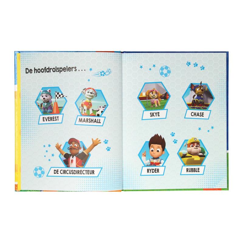 Load image into Gallery viewer, Wins holland voorleesboek de puppsen redden een sportwedstrijd paw patrol