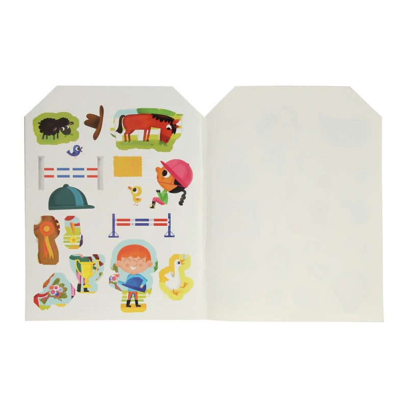 Load image into Gallery viewer, Standaard uitgeverij plakken- en kleuren paarden en pony's