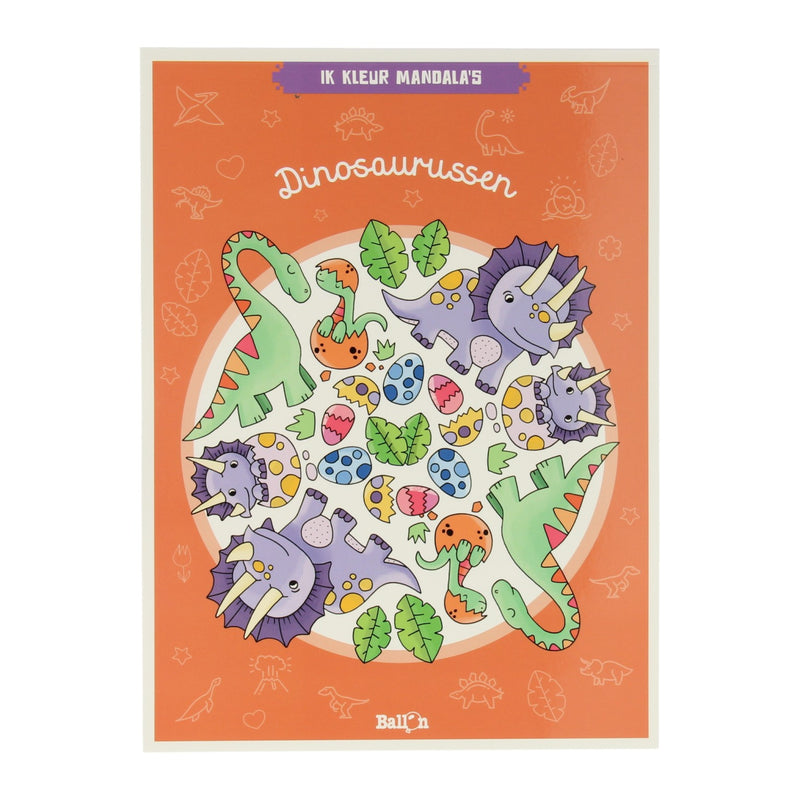 Load image into Gallery viewer, Wins holland ik kleur mandala's dinosaurussen