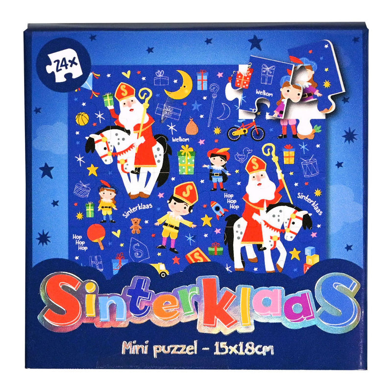 Load image into Gallery viewer, Wins holland mini puzzel sinterklaas, 24st.