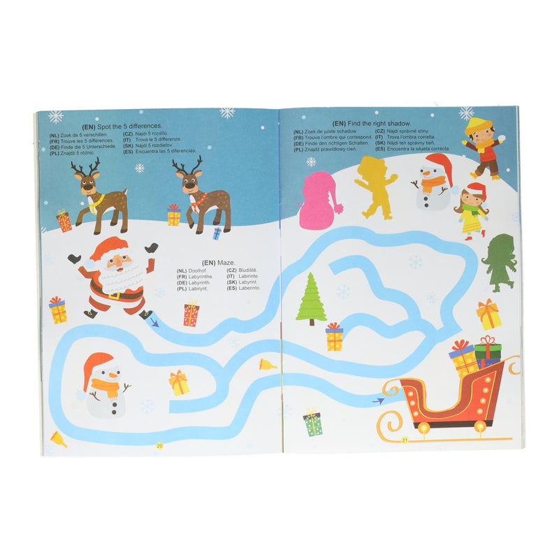 Load image into Gallery viewer, Wins holland kleur- en activiteitenboek a4 kerstmis