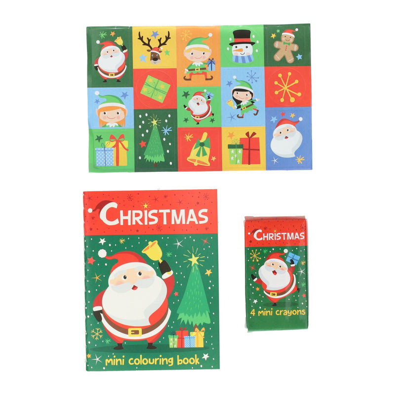 Load image into Gallery viewer, Wins holland traktatiesetje kerstmis kleurset met krijtjes en stickers