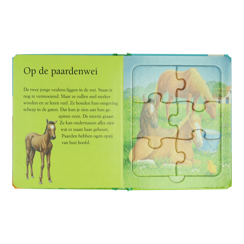 Load image into Gallery viewer, Wins holland puzzelboek boerderij - 5 legpuzzels