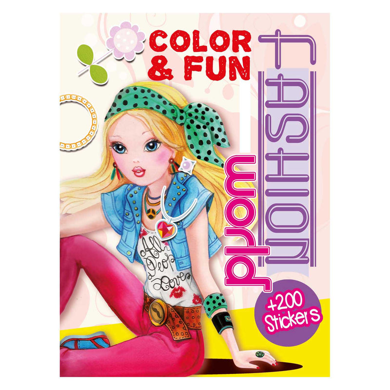Afbeelding laden in galerijviewer, Boek specials nederland bv color fun girls kleurboek met 200 stickers